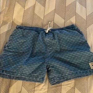 Chambray Waves Chubbies Soft Denim Shorts